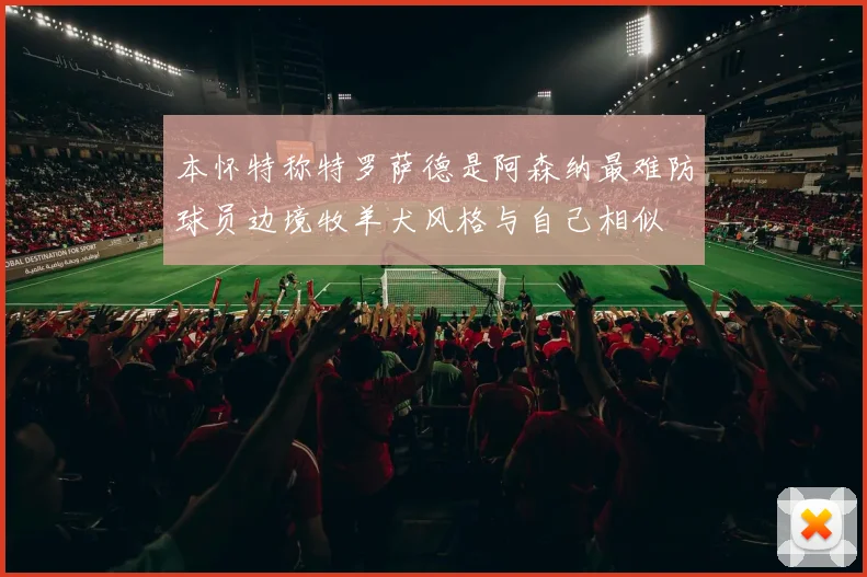 本怀特称特罗萨德是阿森纳最难防球员边境牧羊犬风格与自己相似